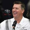 Head football coach Mike MacIntyre during interview