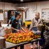 Students volunteering in the campus Mobile Food Pantry