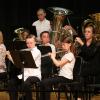 The Middle School Ensembles performing their end of semester concert in 2016.