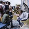 Students talk at the Innovation & Entrepreneurship Campus Kickoff