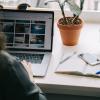 person working from home