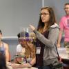  Student presenting science experiment