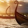 An artist's rendition of Nordic ships