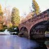 Footbridge on campus