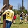 Journey Leaders navigate a rope course