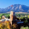 Old Main and the Flatirons