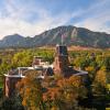 Old Main building during fall