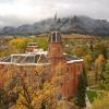 Old Main building during winter