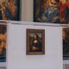 Mona Lisa painting by Leonardo da Vinci at the Louvre Museum in Paris, France
