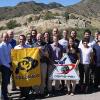 CU alumni at Lockheed Martin Space pose for a photo