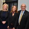 Winner Pilar Prostko with Provost Moore, Dean Thompson and Chancellor DiStefano
