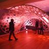 Knitted textile structures at the scale of a small pavilion