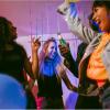 students at a party