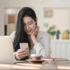 person using phone