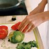 A person cooking