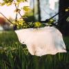 Plastic bag on green grass