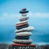 Rocks stacked up.