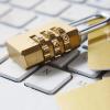 padlock on a computer keyboard