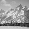 Photo of snow-covered mountains