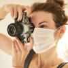 photographer wearing a mask