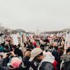 People protesting in Washington, D.C.