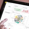Power BI running on a laptop