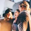 Friends laughing together