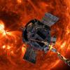 An artist's rendering of Parker Solar Probe orbiting the sun
