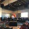 Musicians performing at Rayback Collective