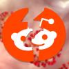 Reddit logo cracking down the middle