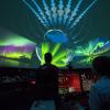 Light show at Fiske Planetarium
