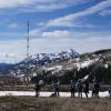 doctoral students outside the Rocky Mountain Biological Laboratory