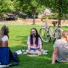 students on campus