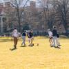 students playing a game on Norlin Quad