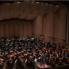 The CU Symphony Orchestra on stage