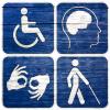 Signs regarding accessibility issues