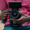 Person holding camera