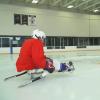 U.S. National Sled Hockey Team member participating in a research study at CU Boulder