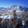 Old Main in the winter.