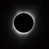 Image of the sun fringed in white light as seen during an eclipse