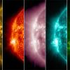 Image of solar flares