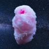 A ball of cotton candy floating in space