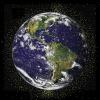 Image of the globe surrounded by satellites