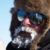 Konrad Steffen with ice covering his mustache