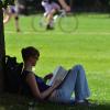 Student studying