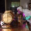 Engineer inspects SUDA instrument in a clean room
