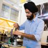 Graduate student Snehpal Singh Saini