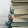 Stack of textbooks