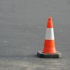 Orange traffic cone
