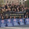 CU triathlon team on campus